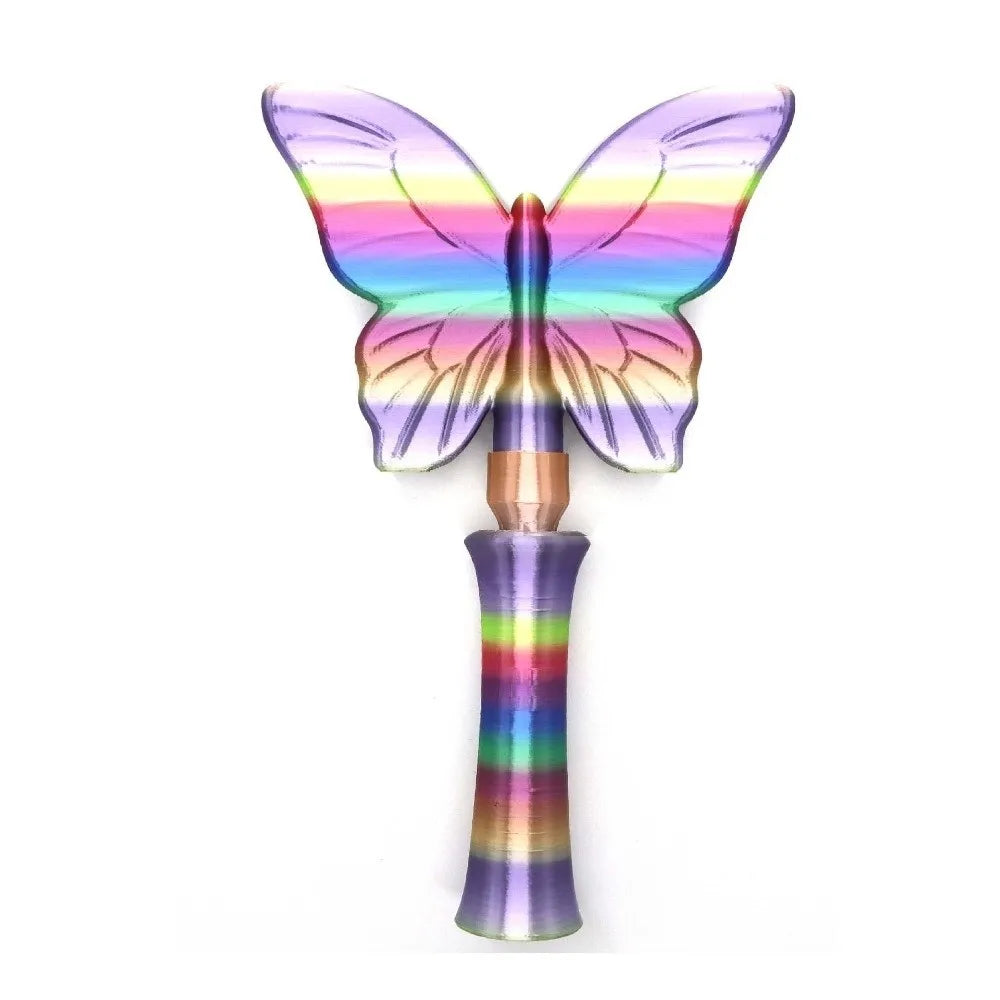 Creative 3D Printed Wand Tap To Pay Portable Rainbow Color Butterfly Magic Wand Holder Detachable Cute