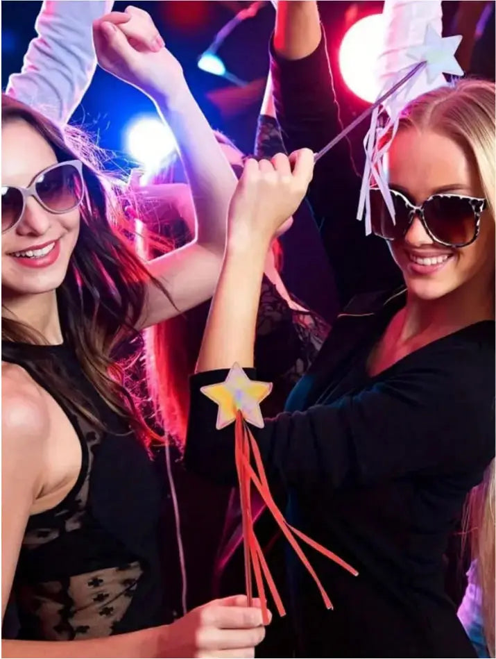 1/5 Princess Magic Wand Sparkling Star Fairy Wand, Party Favors, Suitable for Easter, Birthday, Wedding, Anniversary Celebration