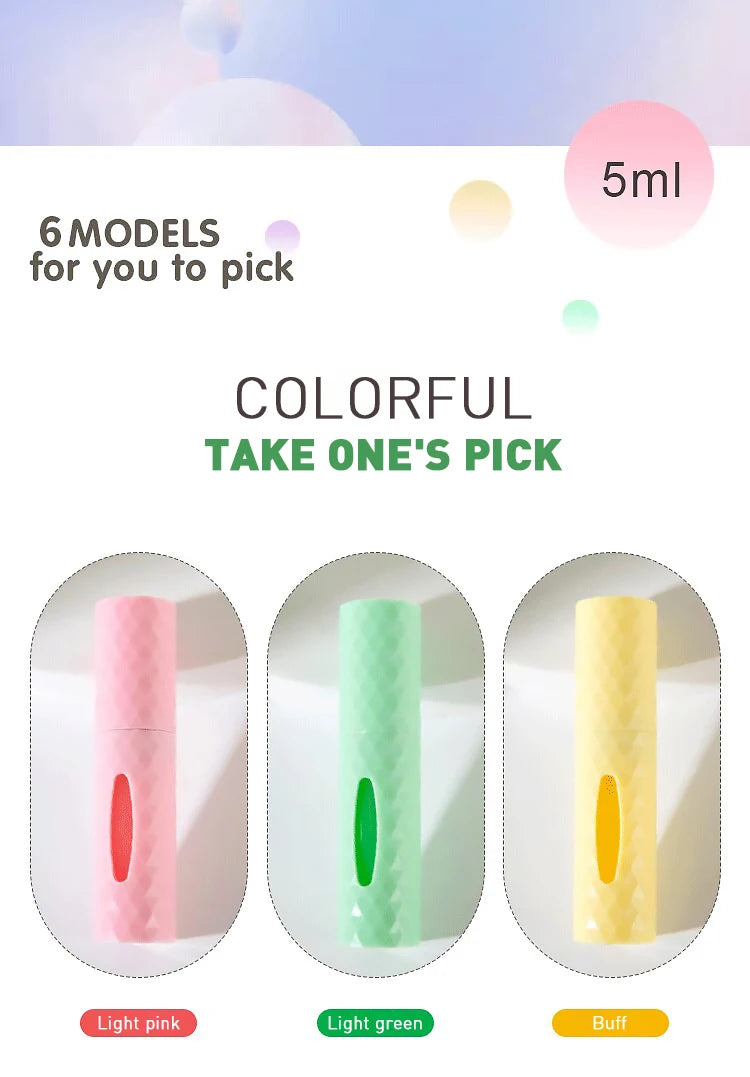 5/10ml Perfume Bottle Portable Refillable Perfume Bottle with Spray Cosmetic Containers Atomizer Mini Aluminum Spray Travel