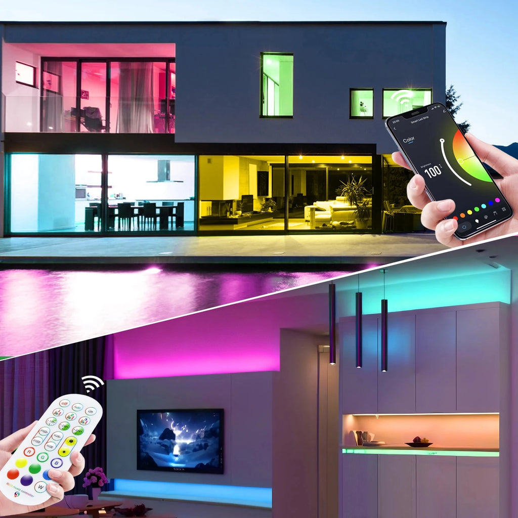 USB RGB Neon LED Strip 1M 2M 3M 5M WiFi 5V RGB Strip Work With Tuya App/Smart Life/Alexa for Game Home Neon Decor Lighting
