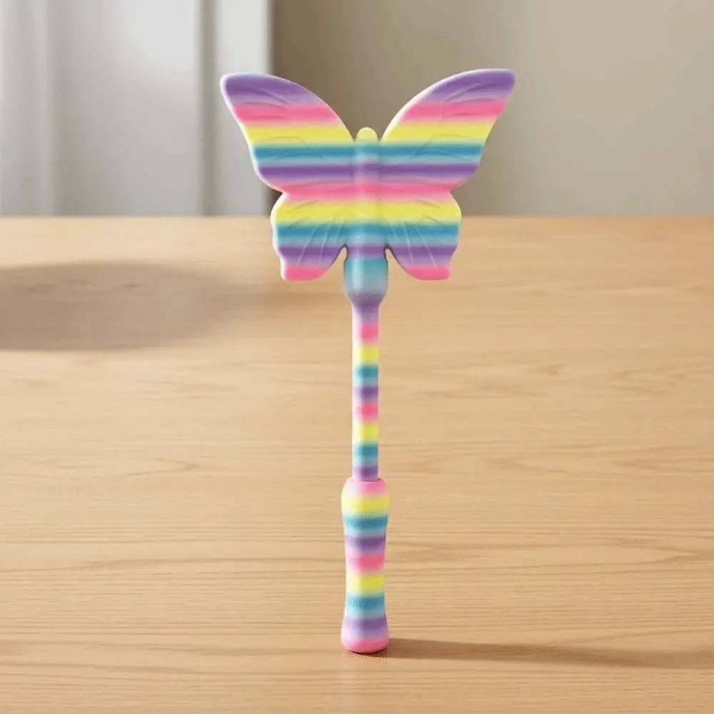Creative 3D Printed Wand Tap To Pay Portable Rainbow Color Butterfly Magic Wand Holder Detachable Cute