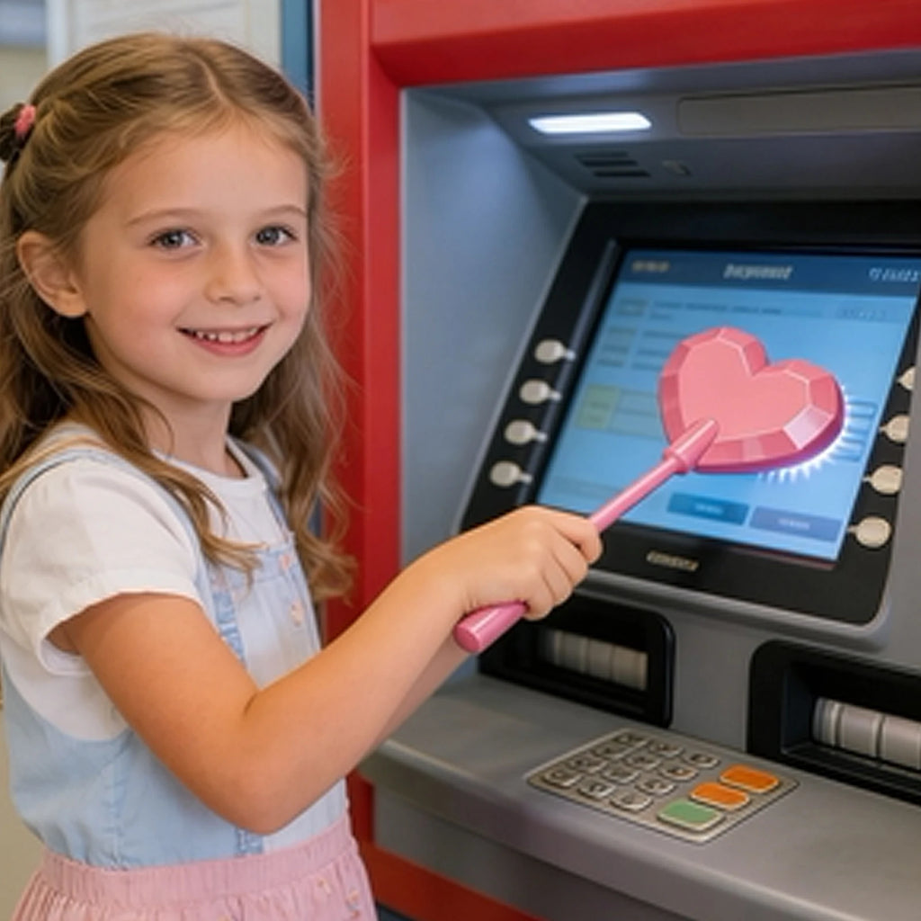 3D Printed Creative Magic Wand Tap To Pay Star/Heart Magic Wand Credit Card Holder Contactless Tap-to-Pay Fairy Wand Daily Use