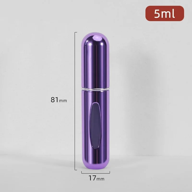 5/10ml Perfume Bottle Portable Refillable Perfume Bottle with Spray Cosmetic Containers Atomizer Mini Aluminum Spray Travel