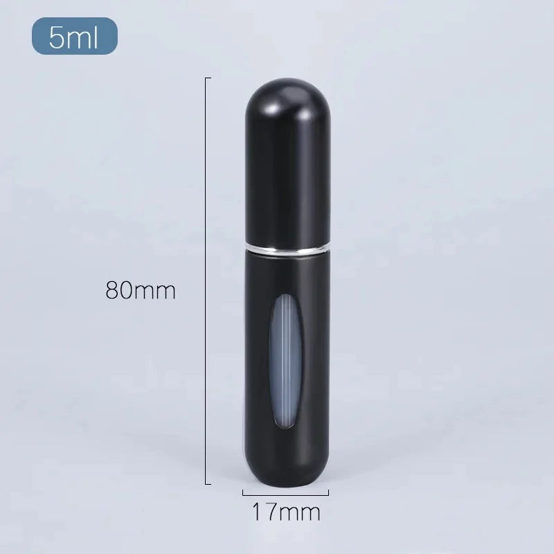 5/10ml Perfume Bottle Portable Refillable Perfume Bottle with Spray Cosmetic Containers Atomizer Mini Aluminum Spray Travel