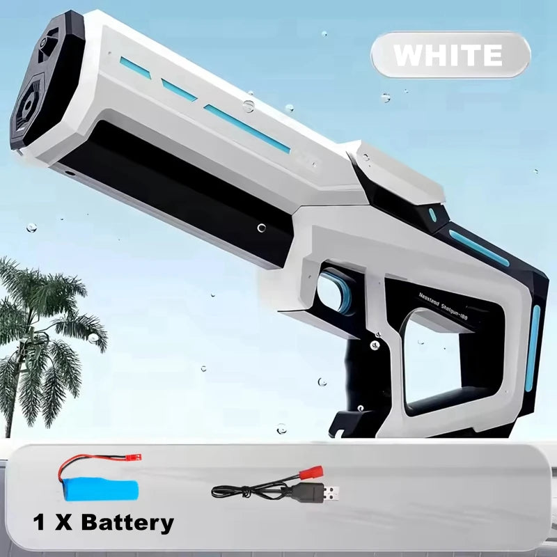 Electric Water Guns for Adults Powerful Squirt Automatic Suction Water Storage Gun Blasters Summer Outdoor Game Toy for Boy Kid
