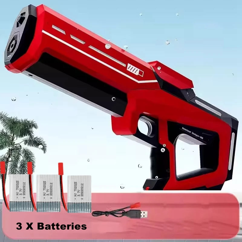 Electric Water Guns for Adults Powerful Squirt Automatic Suction Water Storage Gun Blasters Summer Outdoor Game Toy for Boy Kid
