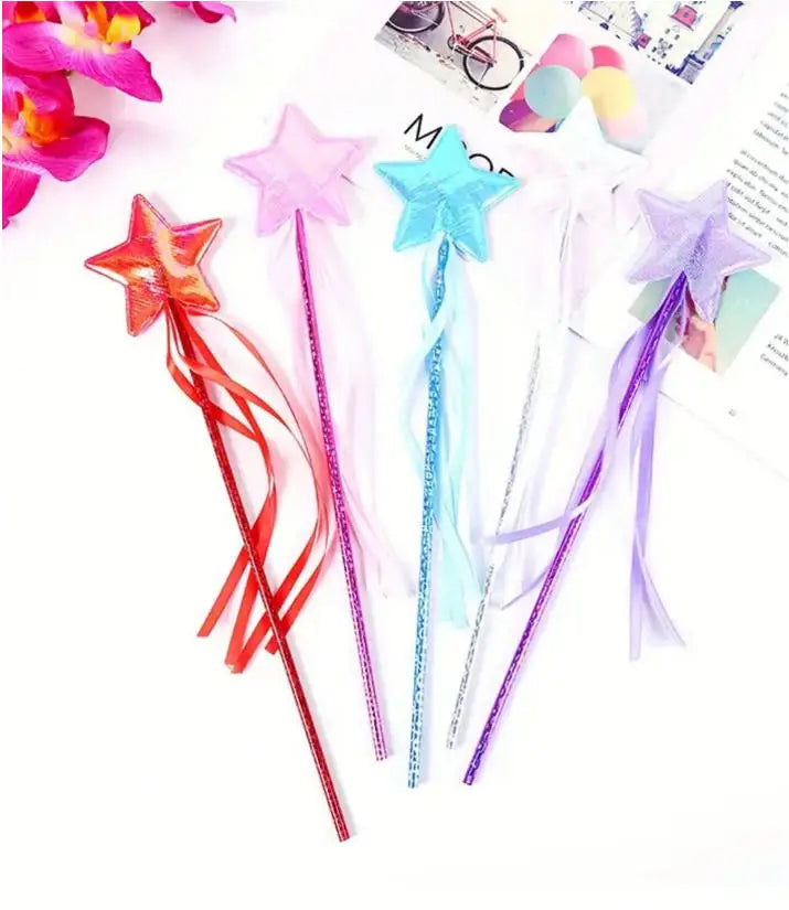 1/5 Princess Magic Wand Sparkling Star Fairy Wand, Party Favors, Suitable for Easter, Birthday, Wedding, Anniversary Celebration