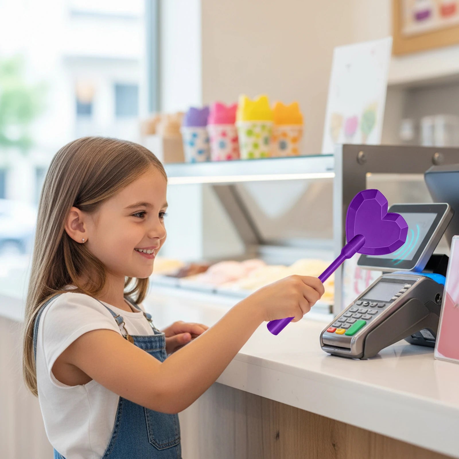 3D Printed Creative Magic Wand Tap To Pay Star/Heart Magic Wand Credit Card Holder Contactless Tap-to-Pay Fairy Wand Daily Use